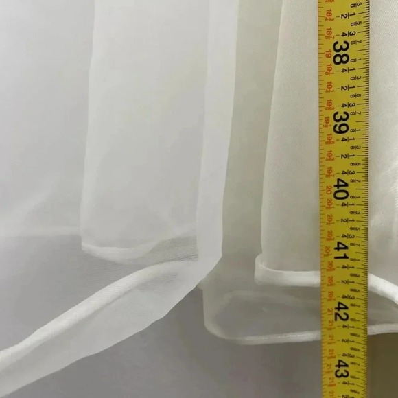 SOLD - Vintage Sheer Chiffon Peignoir robe. Boudoir Creamy White Bridal 1960’s - Picture 13 of 16